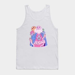 Smiling RamDass with the melting acid Tank Top